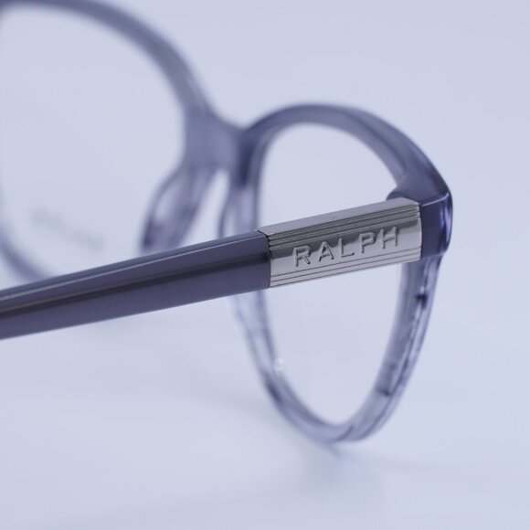 🕶️ New Ralph Lauren RA7082 1627 Eyeglasses - Striped Transparent Grey Frame - Picture 5 of 9